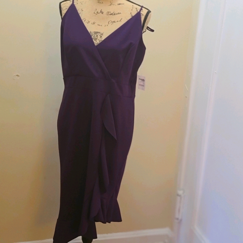Size 1x plum/ dark purple Charlotte Russe dress